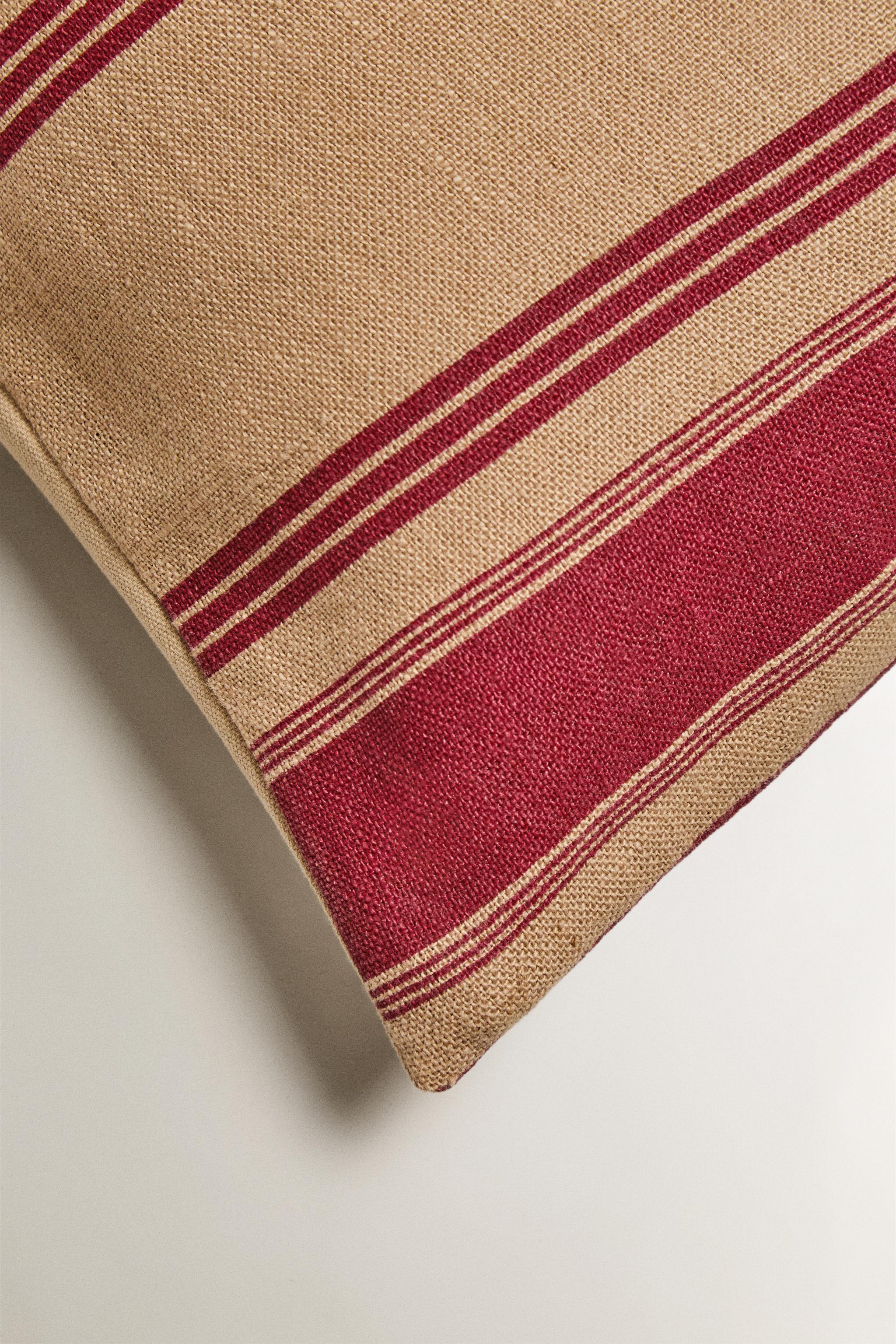 HOUSSE DE COUSSIN RAYURES
